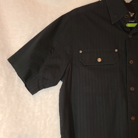 Harley Davidson Mens Small Button Up Shirt Pinstripes - Picture 6 of 14